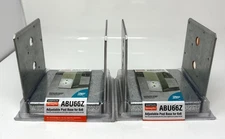 NEW TWO-PACK Simpson Strong-Tie Adjustable Post Base For 6x6 Item ABU66Z