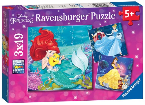 Ravensburger Disney Princess Adventure 3 x 49 Piece Jigsaw Puzzles for ...