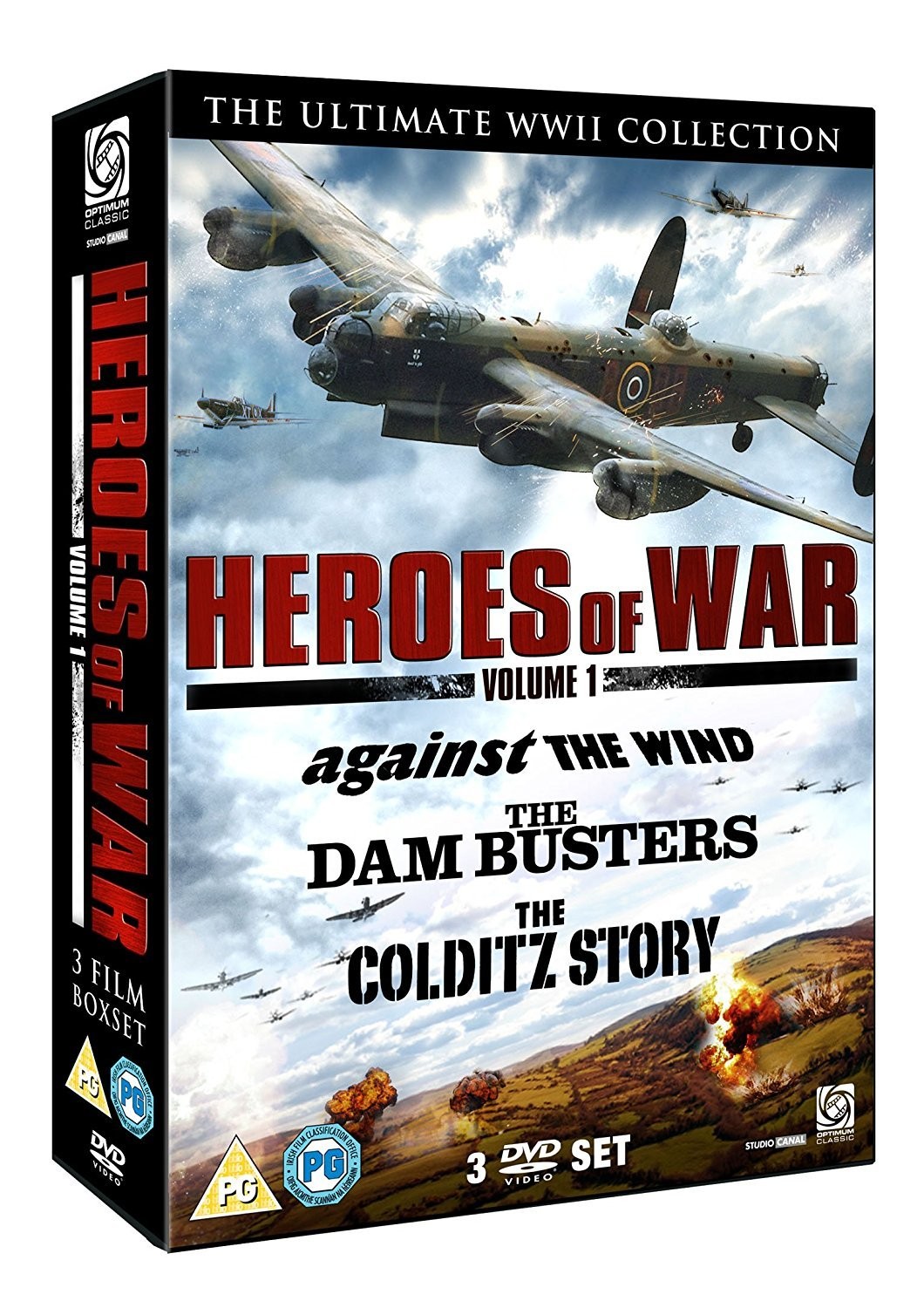 Heroes of War Vol 1 (Dambusters, The/Against The Wind/Colditz Story) (DVD)