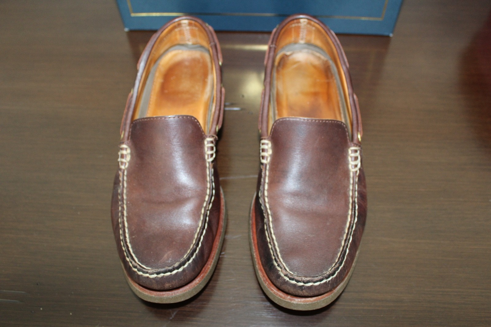 SPERRY GOLD CUP Mens Brown Leather Venetian Loafers Shoes Sz 8.5