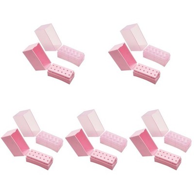 5 Count Bohrer Bit Aufnahme Nagelschleifkopf-box Nagelbohrbits Stehen Vor