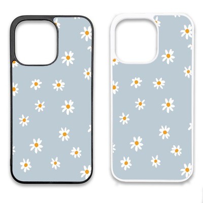 Gummi Clip Handyhülle iPhone - Blumenmuster - süßes Geschenk Gänseblümchen V2