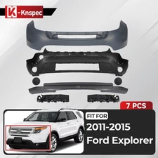 Front Bumper Cover Assembly Complete Kit For Ford Explorer 2011-2015 Primed 7PCS
