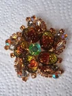 Vintage Juliana ? Brooch Pin Un Signed Costume Jewelry