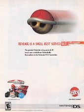 2005 mario kart DS print ad Mariokart Circuit City Nintendo Red Shell poster art