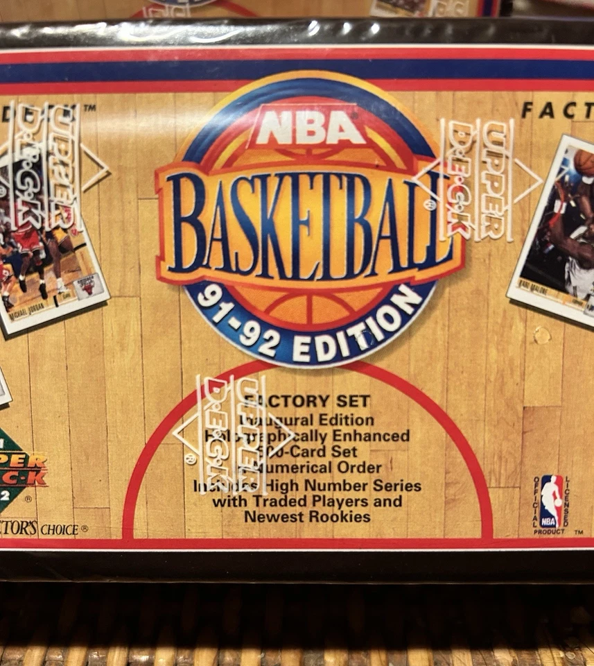 Juego de fábrica de baloncesto de cubierta superior 1991-1992 caja de cera sellada nuevo/nunca abierto L2 Foto 2 de 4