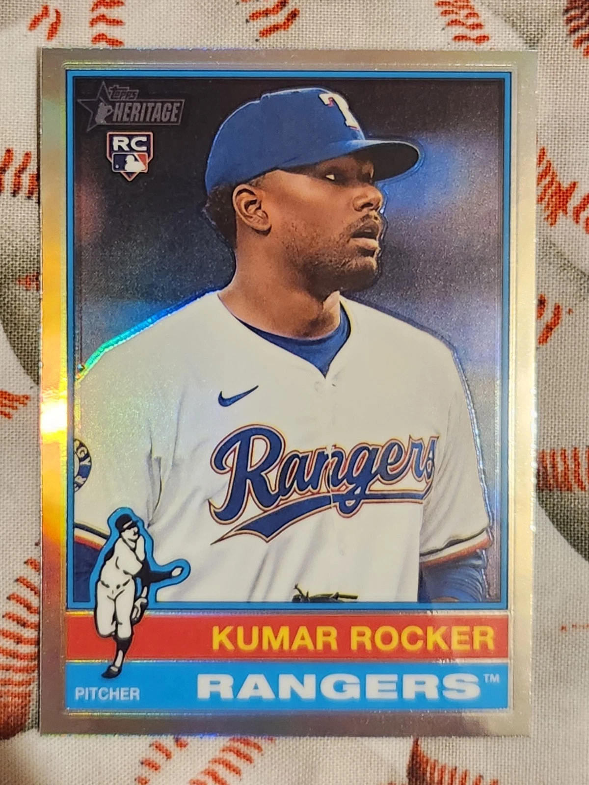 2025 Topps Heritage - Kumar Rocker #179 Chrome (RC)