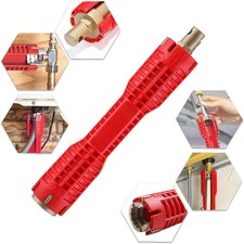 Faucet and Sink Installer  8-in-1  Multi-purpose Wrench Plumbing Tool for Toilet B