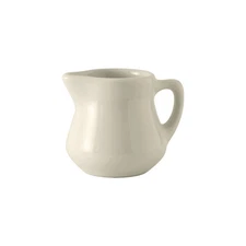 Tuxton China Inc TuxCare 3-1/2 oz. American White/Eggshell Creamer - 1 Doz