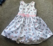NEW DISNEY COLLECTION GIRLS MINNIE MOUSE PARTY DRESS Size 7/8-free Ship