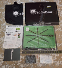 CaddieBear Golf Hitting Mat Portable Training Aid Golfing Swing Path Practice