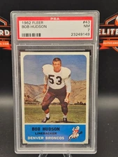 1962 Fleer - Bob Hudson #43 (RC) Psa 7