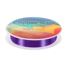 Jewelry Wire 82ft 32 Gauge Brass Craft Jewelry Wrapping Wire Purple