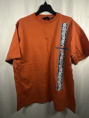 Vintage  OTB On The Brink Mens T Shirt Large Orange Board Sports Graphic 