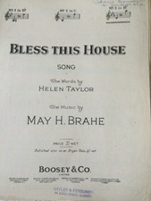 Fleet Music Bless this House by Helen Taylor