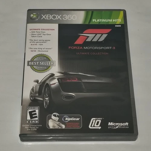 Forza Motorsport 3 Ultimate Collection Xbox 360, 2-Disc Set-CIB w/Manual-Tested