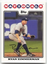 2008 Topps #530 Ryan Zimmerman Washington Nationals