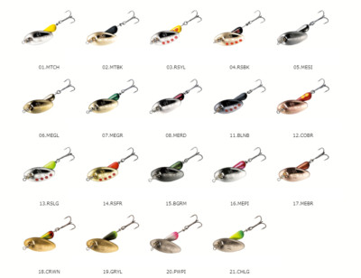 ** SMITH AR-S Spinner 6g Trout model variations