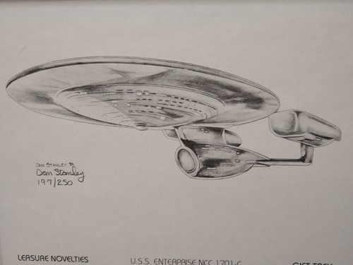 Star Trek Enterprise NCC 1701 C Print 197/250 Stanley 8x10 Matted 1996 Picture - Picture 2 of 6