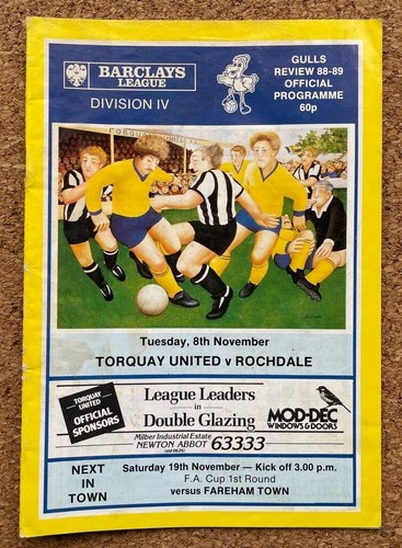Programme Torquay United Football Club Plainmoor Programmes - Various Years - Picture 44 of 102