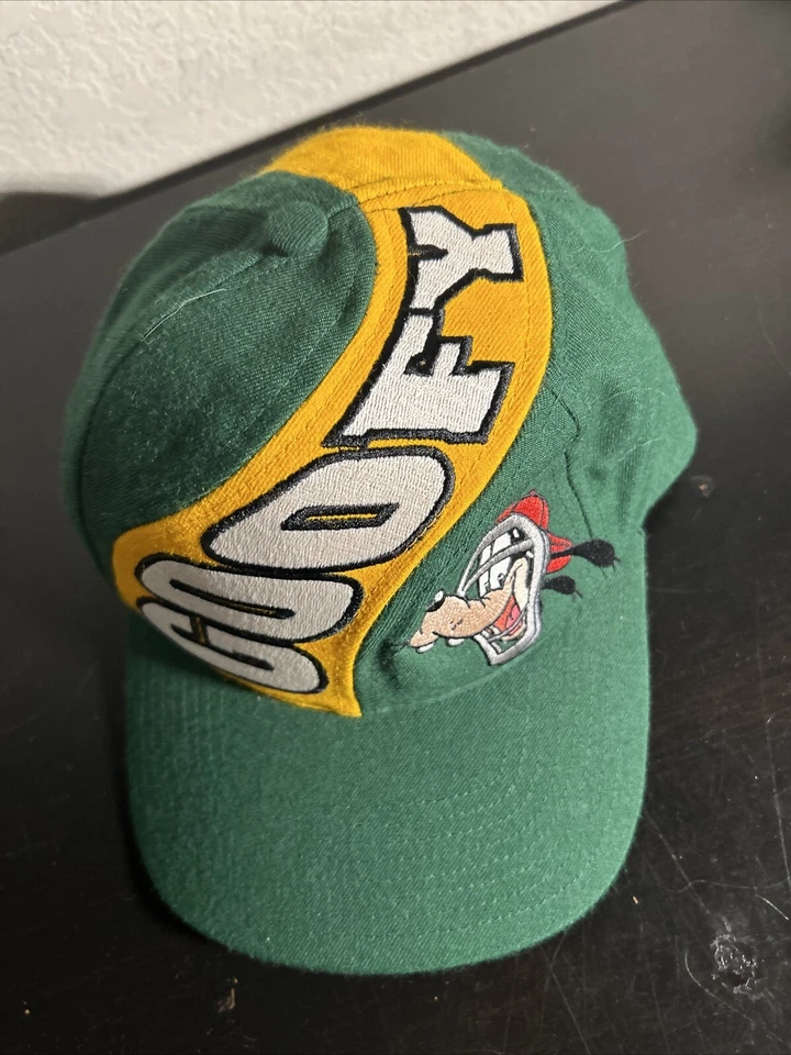 Disney Goofy's Hat Co. Goofy Catchers Mask Hat-One Size-Green Yellow-Adjustable Foto 2 de 4