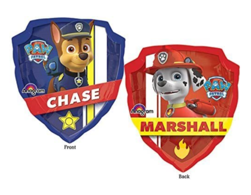 Nickelodeon Paw Patrol Chase Marshall Double Sided Foil Balloon Party 27in - Picture 2 of 6
