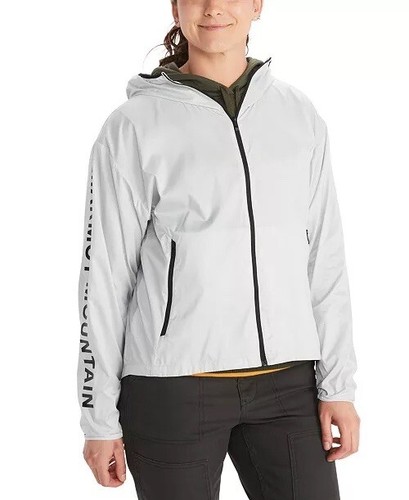 NEW Marmot Womens Size XL Brooklyn Air Lightweight Jacket Glacier Grey & Black