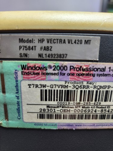 Computer Pc HP VECTRA VL420 MT Intel Pentium 4 1,6Ghz 560Mb Ram 200Gb Ati HD3650 - Imagen 5 de 11