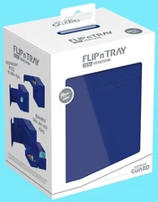 ULTIMATE GUARD FLIP n TRAY 133+ BLUE XENOSKIN MONOCOLOR DECK CASE Card Box ccg