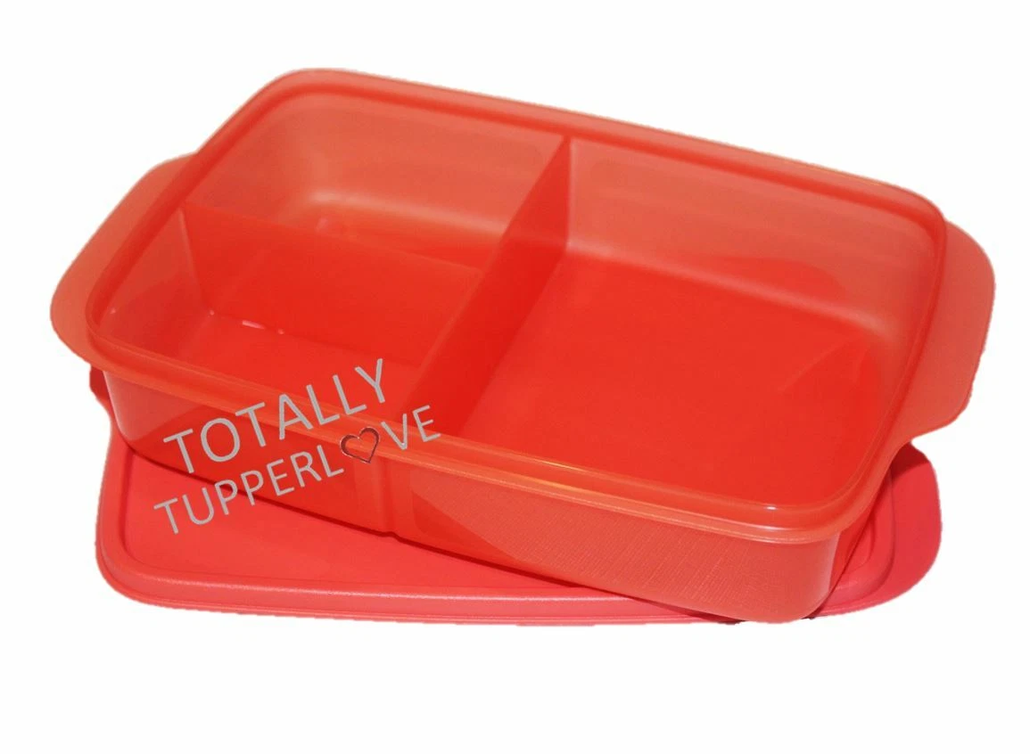 Tupperware Large Lunch-It Divided Lunch Bento Box Watermelon