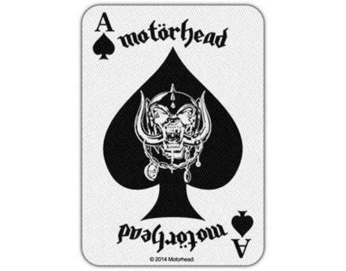 OFFICIAL LICENSED - MOTORHEAD - ACE OF SPADES CARD IRON/SEW ON PATCH METAL LEMMY - Photo 1/1