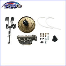8" Dual Power Brake Booster Conversion Kit Disc Drum For 1974-86 Jeep CJ7 & CJ5