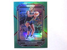 2023 Panini Prizm Basketball WNBA Kalani Brown Green Prizm Card # 22 Wings