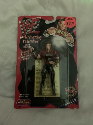 WWE Wrestling WWF Bend-Ems Series 14 Jeff Hardy Ru...