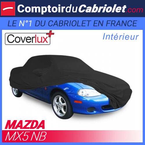 Housse protection Mazda MX-5 NB bâche jersey intérieur Coverlux+