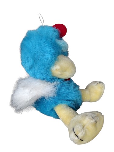 Carnival Style Plush Angry Turkey Bird Chicken Blue And White 10" Dan Brechner - Picture 4 of 7