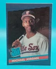 1994 Michael Jordan Rated Rookie Baseball Card - Name in white with black border