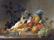 STILL LIFE OF BLACKBERRIES J. Huysum Tile Mural Kitchen Backsplash Ceramic 10x8