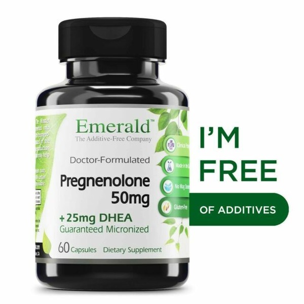 Pregnenolone 50mg W/ 25mg DHEA Female Hormone Support Stress Relief Reduce 60 EA for sale online