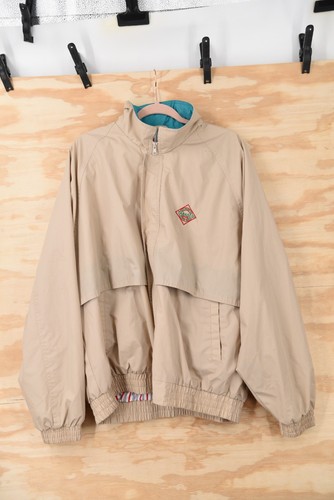 Vintage TABASCO Zip Hidden Hood Harrington Bomber Jacket Windbreaker Mens XL - Picture 6 of 9