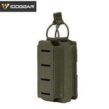 IDOGEAR Tactical 9mm 5.56 Kangaroo Mag Pouch Double Mag Carrier MOLLE Laser Cut 