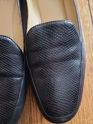 Naturalizer Kate Womens Size 8M Black Slip On Flats Comfort Leather Loafers - Picture 5 of 10