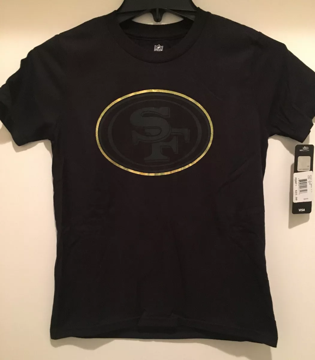 San Francisco 49ers Youth T shirt Short Sleeve Black T shirt