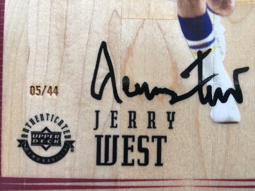 Lakers Jerry West Signed upper deck supreme hard court LE 5/44 Autograph Steiner - Picture 4 of 10