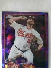 2023 Topps Chrome Sapphire Purple Jordan Lyles #212 Orioles 06/10 SSP