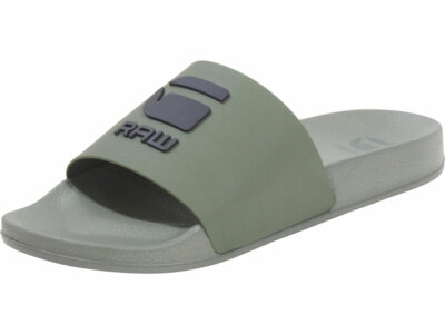 G-Star Raw Men's Cart-III TNL Slides Sandals Logo Olive/Black