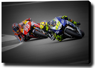 Canvas Wall Art Marquez Vs Rossi