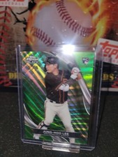 2024 Topps Chrome Black Jung-Hoo Lee Rookie Green Wave 21/99 Refractor Giants RC