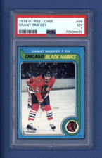 1979-80 OPC O-Pee-Chee #88 GRANT MULVEY PSA 7 NM Chicago Blackhawks