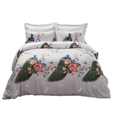 6 Piece King size Duvet Cover Set Fitted Sheet Luxury Bedding Dolce Mela